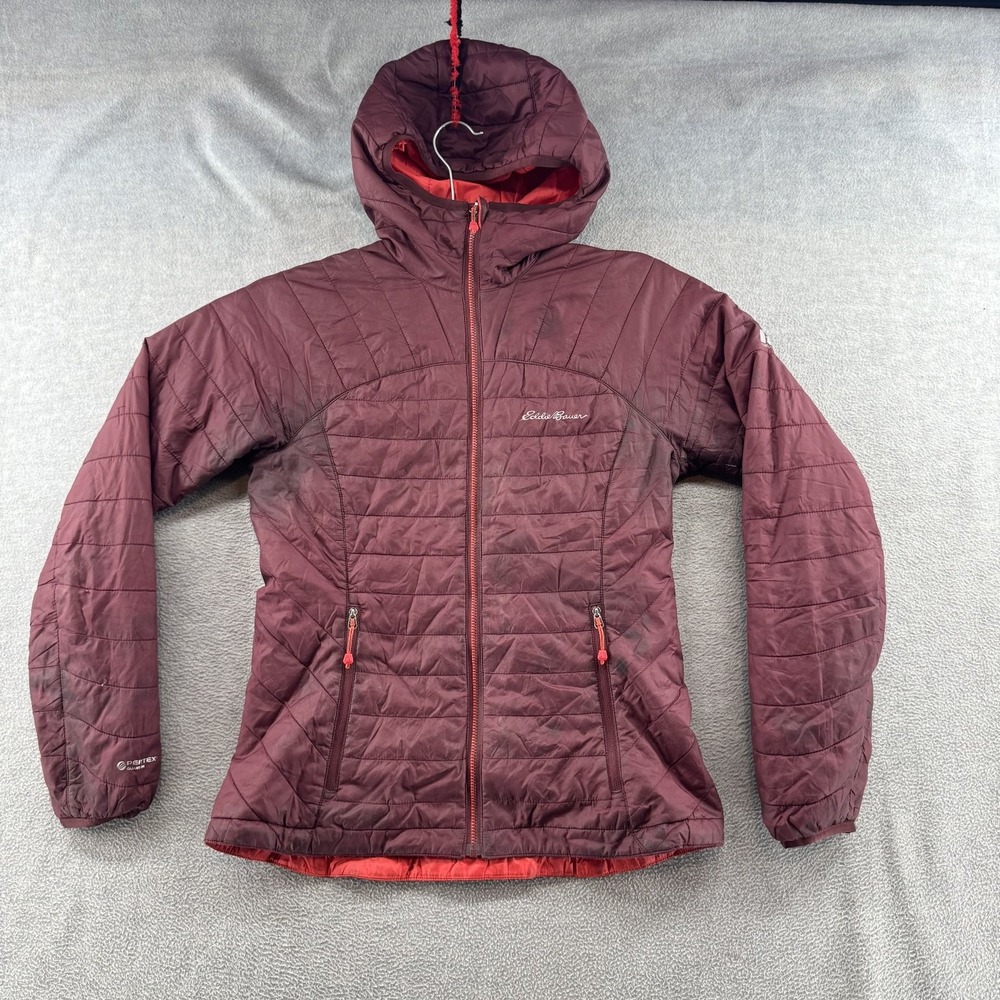 Eddie Bauer First Ascent Jacket Women's XS Burgundy Reversible Pertex Quantum